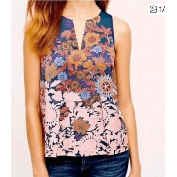 Anthropologie Tops - Anthropologie HD In Paris Elsie floral print tank top 10